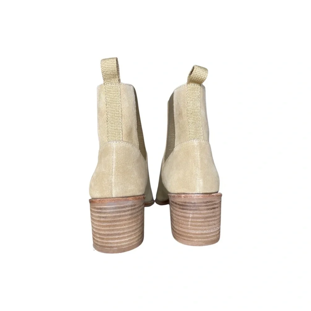 Chinese Laundry Filip Bootie Beige 2” Block Heel Boots